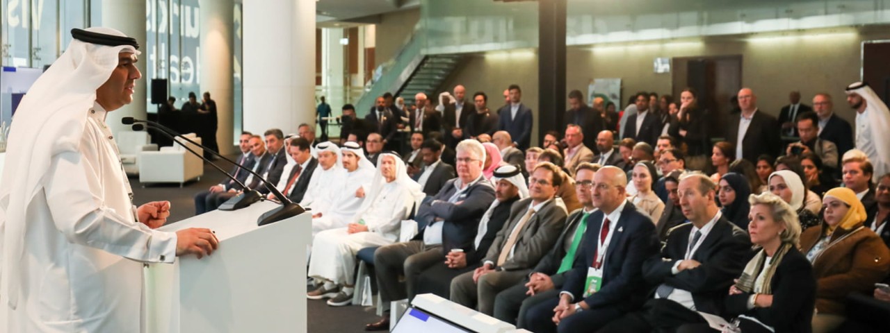 Amer Sharif, CEO of Dubai Health speaking at Arab Health 2024