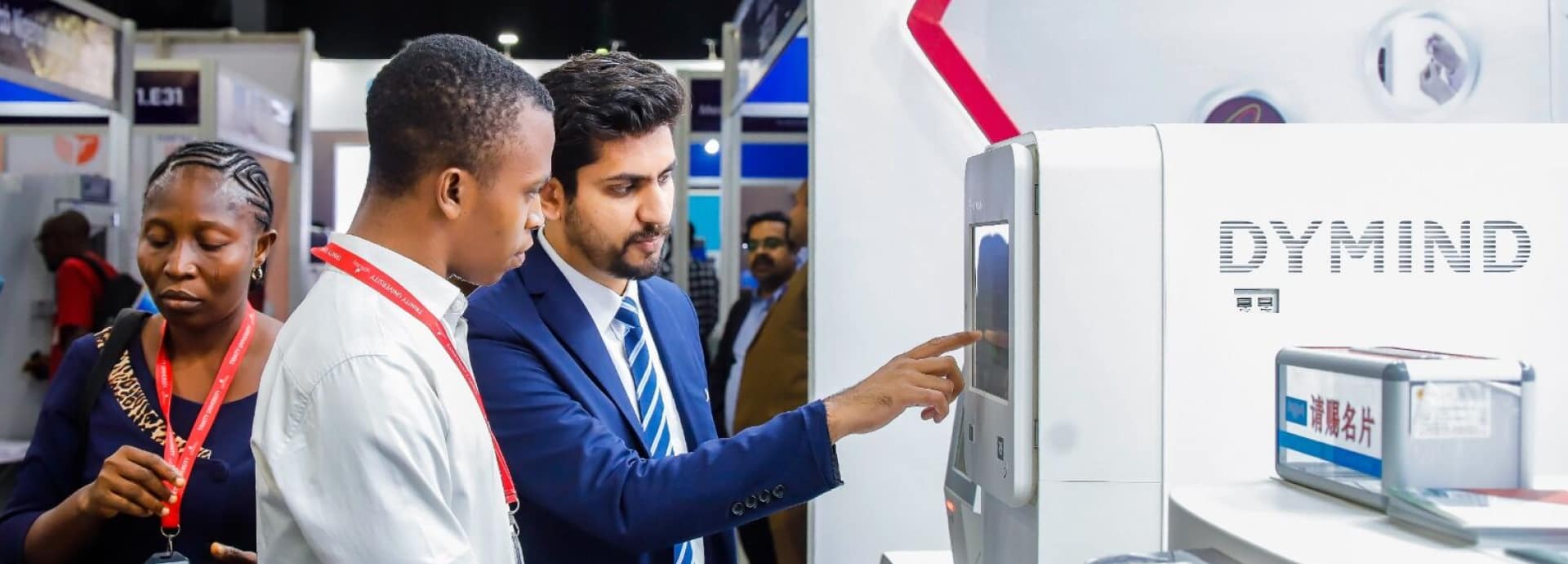 Product demonstration at WHX Labs Lagos